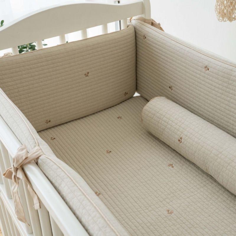 
                  
                    Little kBaby Baby Cot Breathable Premium Cotton Bumper Guard only - Beige
                  
                