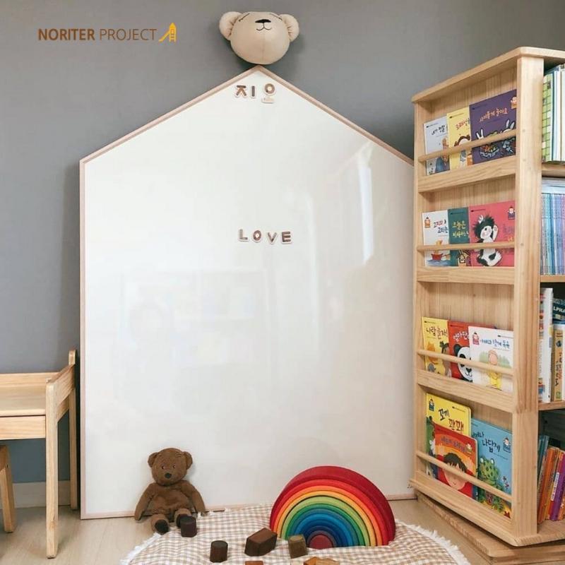 Noriterboard Magnetic Board One Tone in Natural Wood (L size) - Beige/Ivory + Free Gifts | Little Baby.